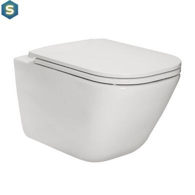 Комплект інсталяція Sanit Ineo Plus 90.733.00..S00 з унітазом Roca Gap Clean Rim A34H470000 з сидінням Soft Close Slim, Білий