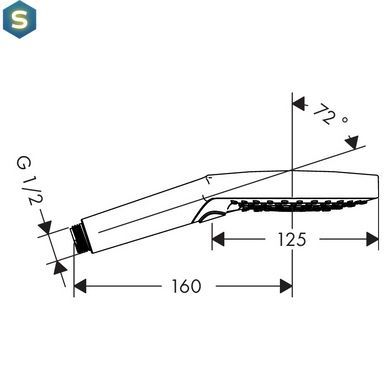 Ручной душ Hansgrohe Raindance Select S PowderRain 26014000