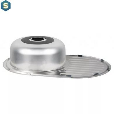 Кухонна мийка 770x500x160 мм + сифон Wezer 7750(06) Satin, Satin