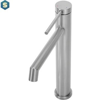Змішувач для умивальника Rea Foss nickel brushed високий REA-B5318, Зелений матовий