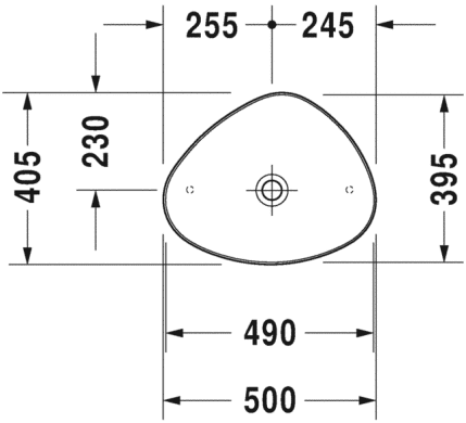 Умывальник Duravit Cape Cod 50x40 см 2339500000, Белый