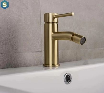 Смеситель для биде Rea Lungo brushed gold REA-B4702, Золотой