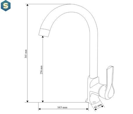 Змішувач для кухні Mexen Sabre хром MEX-72190-00, Хром