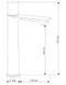 Змішувач для умивальника Mexen Royo One black rose gold високий MEX-72211-76, Чорний/золото