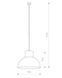 Підвісний світильник Nowodvorski 6612 Works E27 1x60W IP20 Wh