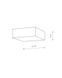 Стельовий світильник Nowodvorski 10420 Lid Square Led 1x15W 3000K 1200Lm IP20 Wh