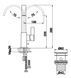 Смеситель для умывальника Kohlman Dexame chrome QB150D, Хром