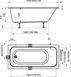 Ванна акрилова Ravak Chrome Slim 160x70 C731300000, Білий
