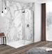 Душова стінка Imprese Walk-In з профілем та тримачем, 100x200 см, скло прозоре хром s09110001TR, прозорий, хром