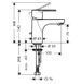 Змішувач для умивальника Hansgrohe Talis E2 31612000