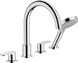 Змішувач Hansgrohe Vernis Blend врізний на край ванни на 4 отвори Chrome 71456000