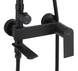 Душевая система Rea Storm black с изливом REA-P9533, Черный матовый