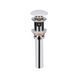 Донний клапан з переливом Qtap PU02O 70х70х227.5 White, Білий