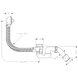 Сифон полуавтомат для ванны Hansgrohe Flexaplus 58141180