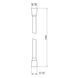 Шланг для ручного душу Qtap Hadice 1200 мм QTHADPVC120B Black Matt, Черный матовый