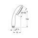 Ручной душ Grohe QuickFix Vitalio Start 100 279462430, Черный матовый