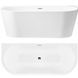 Ванна акрилова пристінна Rea Capri 170x75 white REA-W9801, Білий