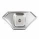 Кухонная мойка из нержавеющей стали Platinum 9550В декор (0,8/180 мм), R, Decor