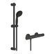 Смеситель термостатический для душа Grohe QuickFix Start Black UA303908T1, Черный матовый
