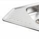 Кухонная мойка из нержавеющей стали Platinum 9550В декор (0,8/180 мм), R, Decor