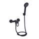 Змішувач для душу Lidz Latwa 010 (з душовим гарнітуром) (k40) LDLAT010BLA45421 Black, Черный матовый