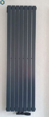 Дизайнерський радіатор вертикальний Betatherm Blende 1 H-1400 мм, L-394 мм (графітовий сірий) B2V 1140/07, Графит