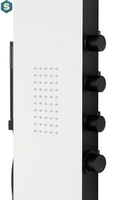 Душова панель Corsan Duo black white A777MWHBL, Білий