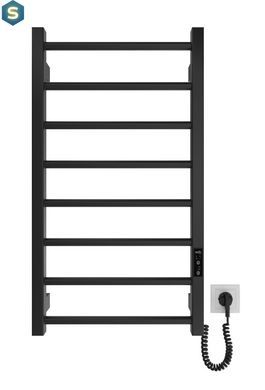 Электрический полотенцесушитель HF Leeds 770x530 black matte 6.1.0802.06.BM, Черный матовый, универсальное (коннектор), Электронный