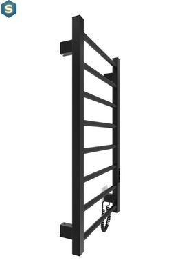 Электрический полотенцесушитель HF Leeds 770x530 black matte 6.1.0802.06.BM, Черный матовый, универсальное (коннектор), Электронный
