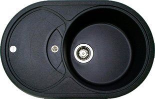 Кухонная мойка Adamant Shell 770x495x200 чёрный 147223, Черный/золото