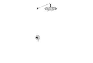 Душевая система Kohlman Axel 20 chrome + BOX скрытого монтажа QW220AR20, Хром