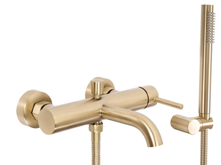 Змішувач для ванни Rea Lungo brushed gold настінний REA-B8010, Золотий