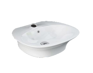 Умывальник RAK Ceramics Sensation 55x46 SENWB5501AWHA, Белый