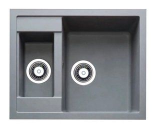 Кухонна мийка Adamant Duplex 610x495x200 сірий 483223, Каппучино