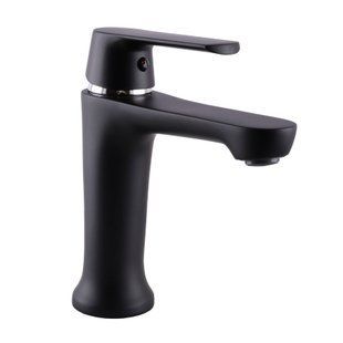 Смеситель для умывальника Globus Lux Laguna GLA-0401-10-BB, Черный матовый