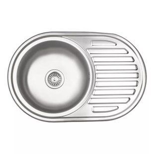 Кухонна мийка 770x500x160 мм + сифон Wezer 7750(08) Deсor, Decor