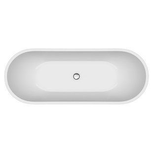 Ванна акриловая Cersanit Zen 182x71 double отдельностоящая овальная с ножками и сифоном S301-331