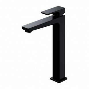 Смеситель для умывальника Omnires Parma black mat высокий PM7412BL, Черный матовый
