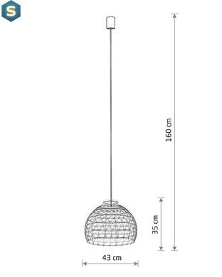 Підвісний світильник Nowodvorski 11151 Boho M E27 1x25W IP20 Вeige