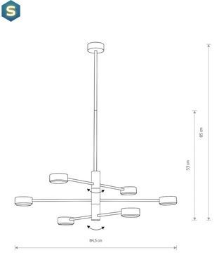 Подвесной светильник Nowodvorski 7942 Orbit GX53 6x8W IP20 Wh