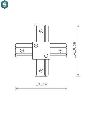 Соединитель Nowodvorski 9190 Profile x-connector IP20 Wh