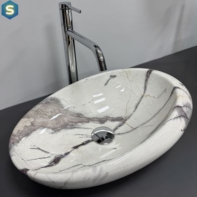 Умывальник VBI Vicenza sand glossy накладний VBI-014803, Мармур
