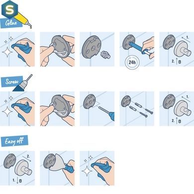 Тримач туалетного паперу Grohe QuickFix Start 412002430, Черный матовый