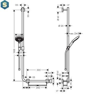 Душовий гарнітур Hansgrohe Unica Comfort 26324400