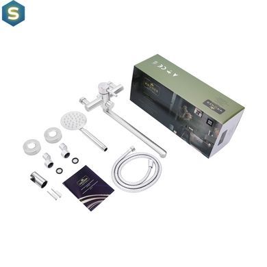 Змішувач для ванної Kroner KRP Edelstahl Klassisch - ESG070 CV022997, Хром матовий