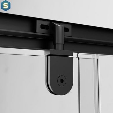 Душова кабіна Am.Pm Gem 5-corner Pivot 90x90 см без піддону black W90UG-405-090BT, Чорний/золото, чорний