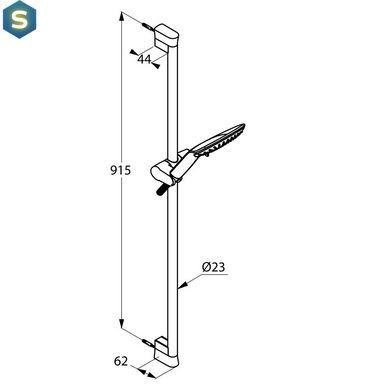 Душовий гарнітур Kludi Fizz 6774005-00, Хром