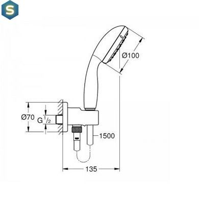 Душовий гарнітур Grohe TEMPESTA 26406001