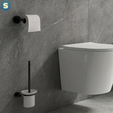 Йоржик для унітазу Omnires Modern Project black MP60620BL, Черный матовый