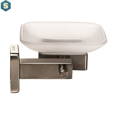 Мильниця одинарна Globus Lux SQ 9408, Хром матовий